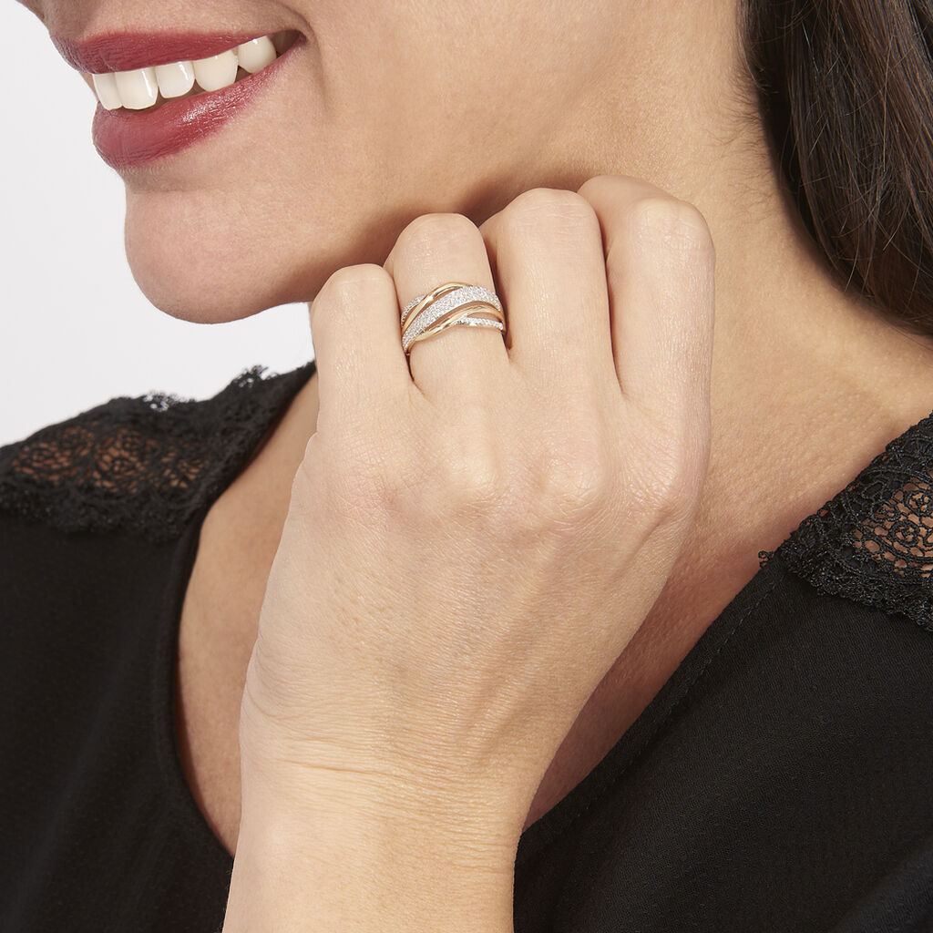 Bague Nila Or Jaune Diamant - Bagues avec pierre Femme | Histoire d’Or
