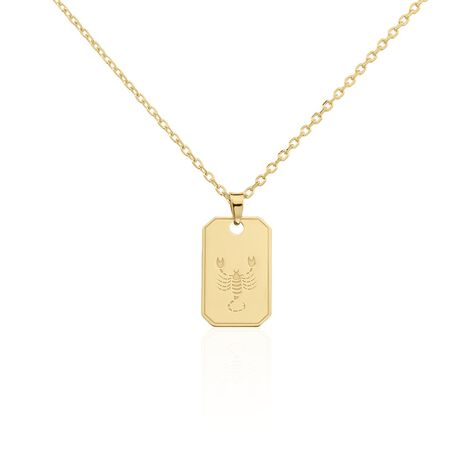 Collier Plaqu&eacute; Or Quintien - Colliers Zodiaque Homme | Histoire d&rsquo;Or