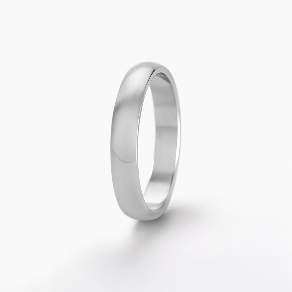 Alliance Alexyne Argent Blanc - Alliances Famille | Histoire d&rsquo;Or