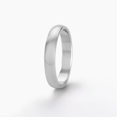 Alliance Alexyne Argent Blanc - Alliances Famille | Histoire d&rsquo;Or