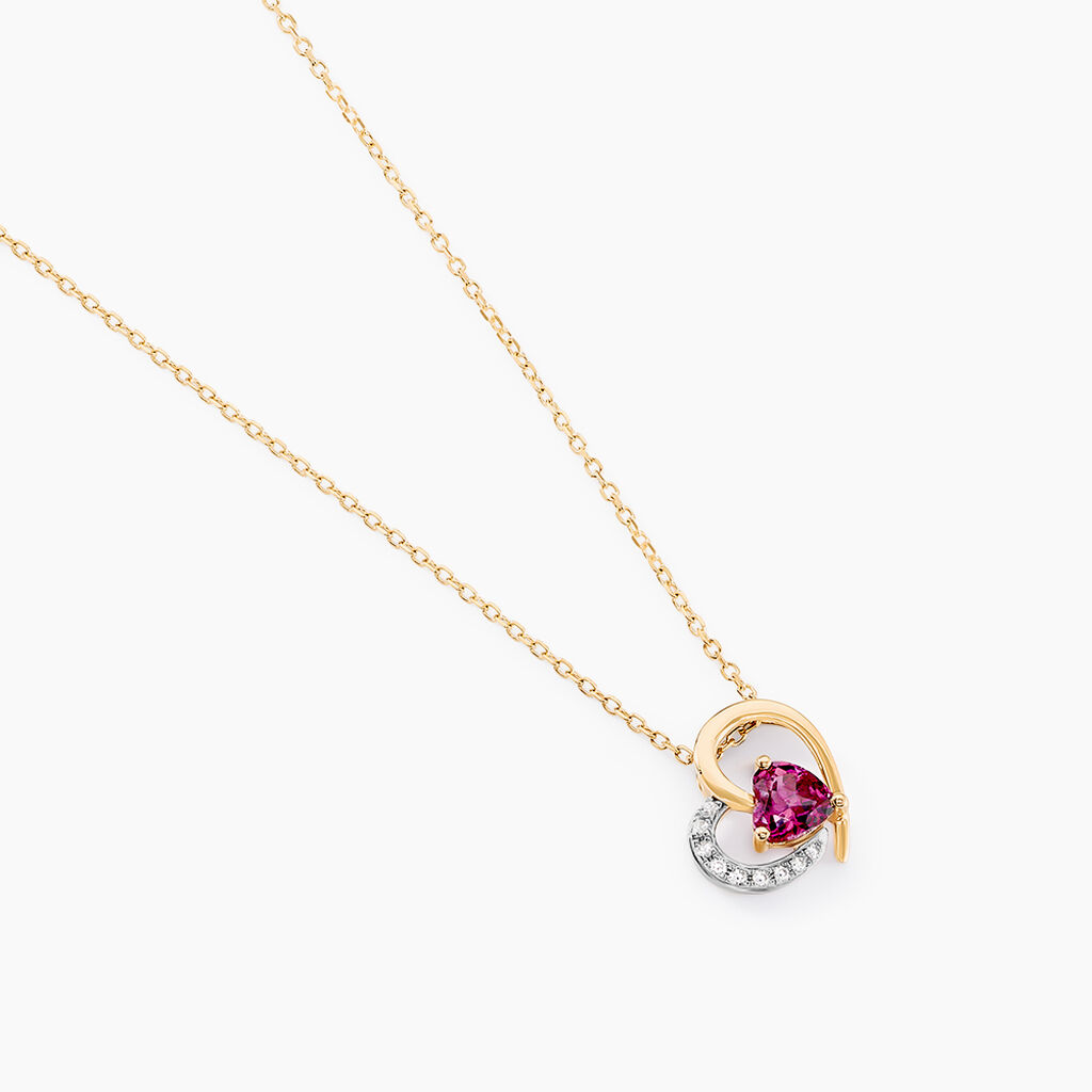 Collier Eliana Or Jaune Rhodolite Oxyde De Zirconium - Colliers Femme | Histoire d&rsquo;Or