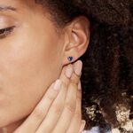 Boucles D'oreilles Kelvyn Argent Blanc Oxyde - Boucles d'oreilles fantaisie Femme | Histoire d&rsquo;Or