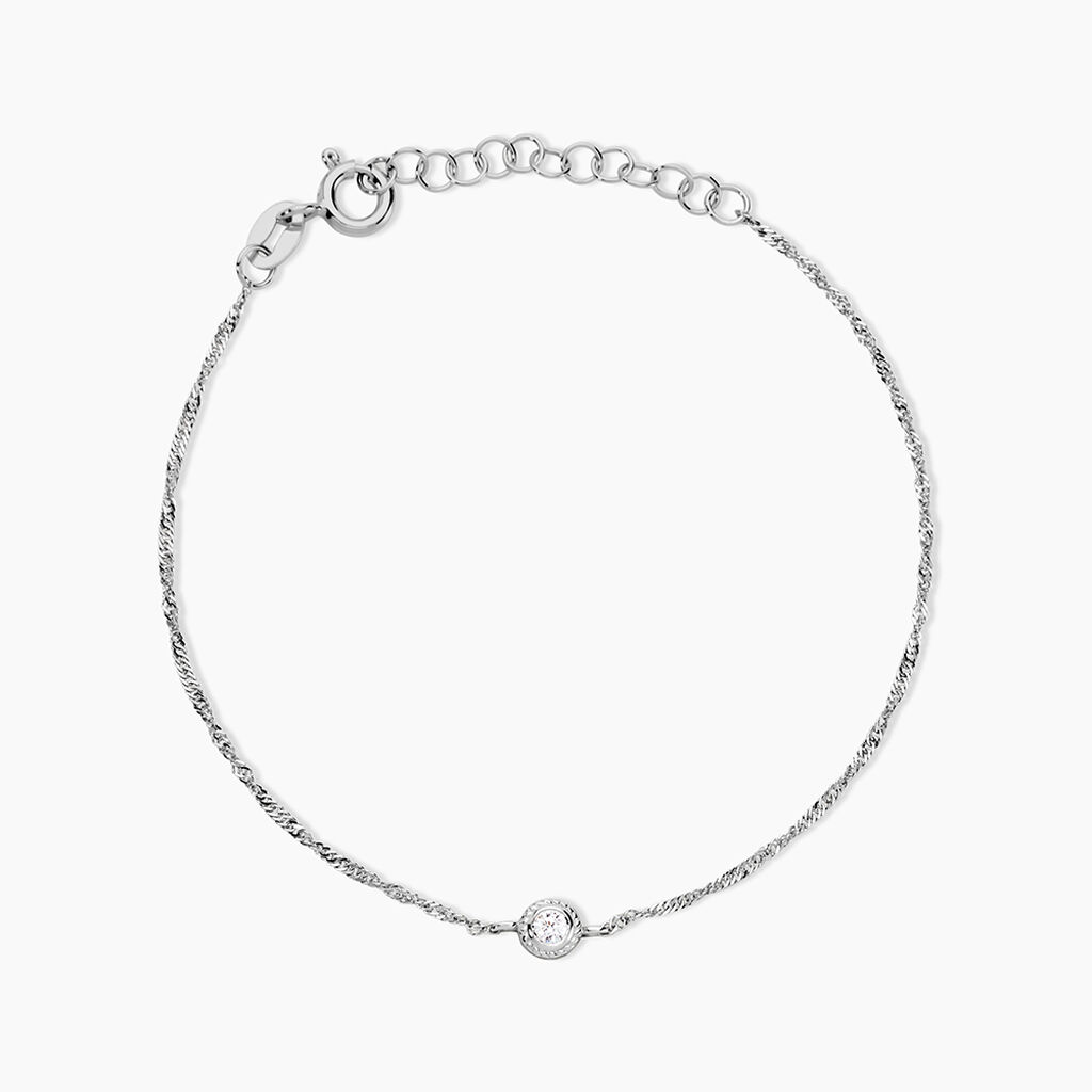 Bracelet Marciana Argent Blanc Oxyde De Zirconium - Bracelets Femme | Histoire d&rsquo;Or