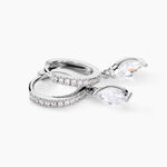 Cr&eacute;oles Ninette Argent Blanc Oxyde De Zirconium - Boucles d'oreilles cr&eacute;oles Femme | Histoire d&rsquo;Or