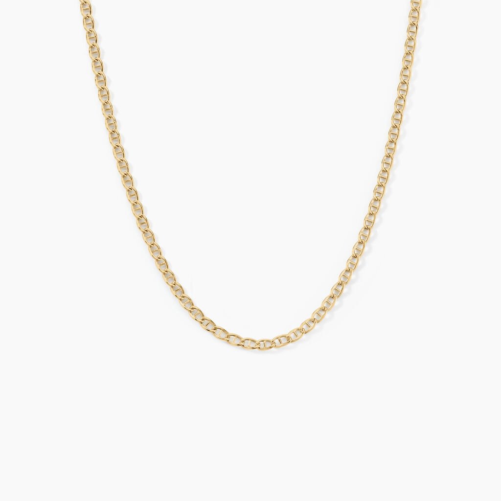 Collier Or Jaune Capucin Maille Marine - Chaines Femme | Histoire d’Or