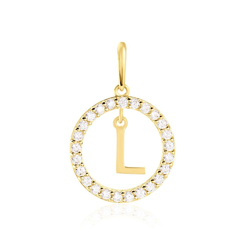 Pendentif Gabe Or Jaune Oxyde De Zirconium - Pendentifs Femme | Histoire d’Or