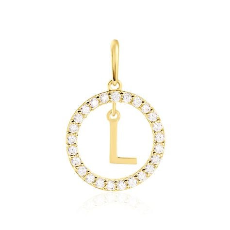 Pendentif Gabe Or Jaune Oxyde De Zirconium - Pendentifs Femme | Histoire d’Or