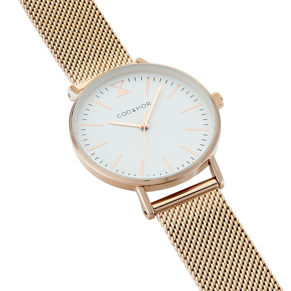 Montres Laiton Clip Milanais Rose Ronde - HNMFRQW3190 • Histoire d'Or