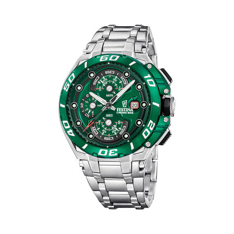 Montre Festina Chrono Bike 6 Vert - F&ecirc;te des p&egrave;res Homme | Histoire d&rsquo;Or