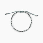 Bracelet Henrik Acier Blanc - Bracelets cordon Homme | Histoire d&rsquo;Or