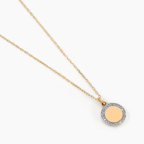 Collier Promesse Pour L'eternite Or Jaune Diamant - Cadeaux de naissance Femme | Histoire d’Or
