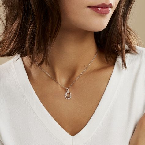Collier Aleyde Argent Blanc Oxyde De Zirconium - Colliers fantaisie Femme | Histoire d’Or