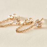 Boucles D'oreilles Pendantes Lanna Plaqu&eacute; Or Jaune Oxyde De Zirconium - Boucles d'oreilles fantaisie Femme | Histoire d&rsquo;Or