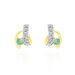 Boucles D'oreilles Puces Loubra Or Jaune Emeraude - Clous d'oreilles Femme | Histoire d’Or