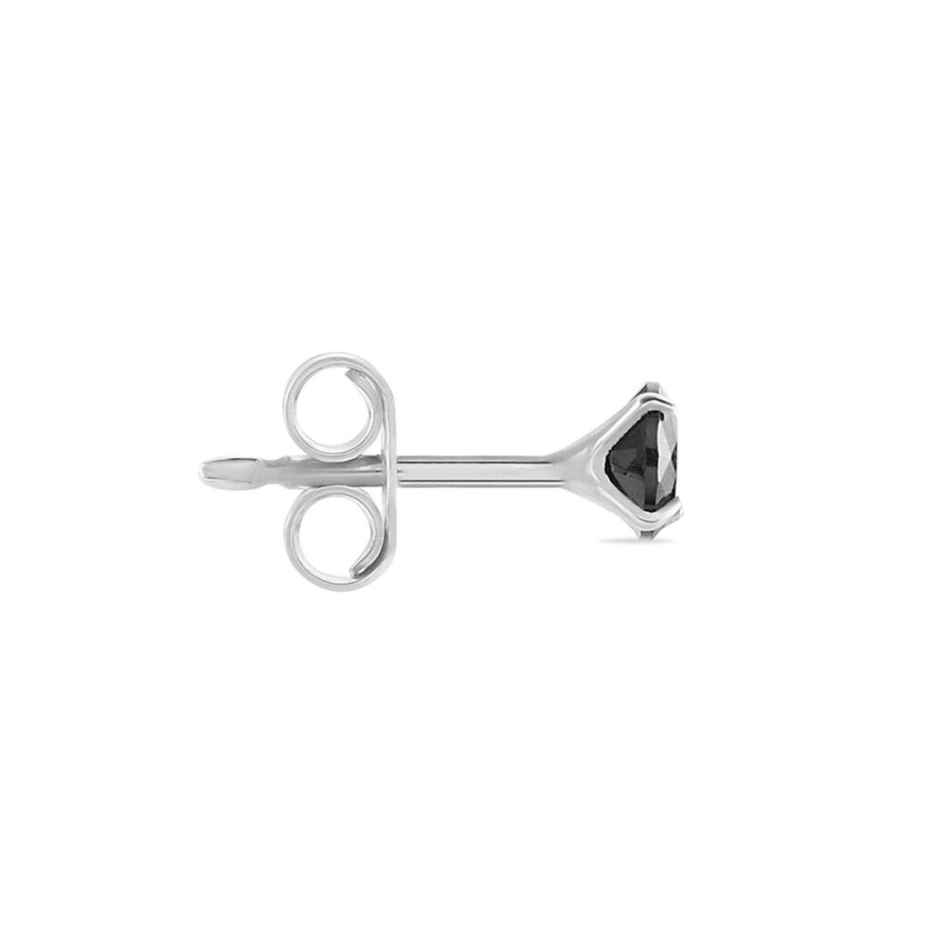 Boucle D'oreille Puce Unitaire Niels Argent Blanc Oxyde De Zirconium - Boucles d'oreilles fantaisie Homme | Histoire d’Or