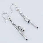 Boucles D'oreilles Pendantes Eucleia Argent Blanc - Boucles d'oreilles fantaisie Femme | Histoire d&rsquo;Or