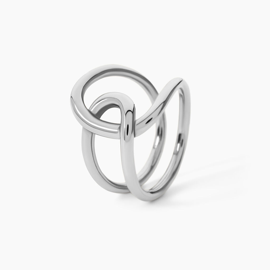 Bague Claudy Acier Blanc - Bagues fantaisie Femme | Histoire d&rsquo;Or