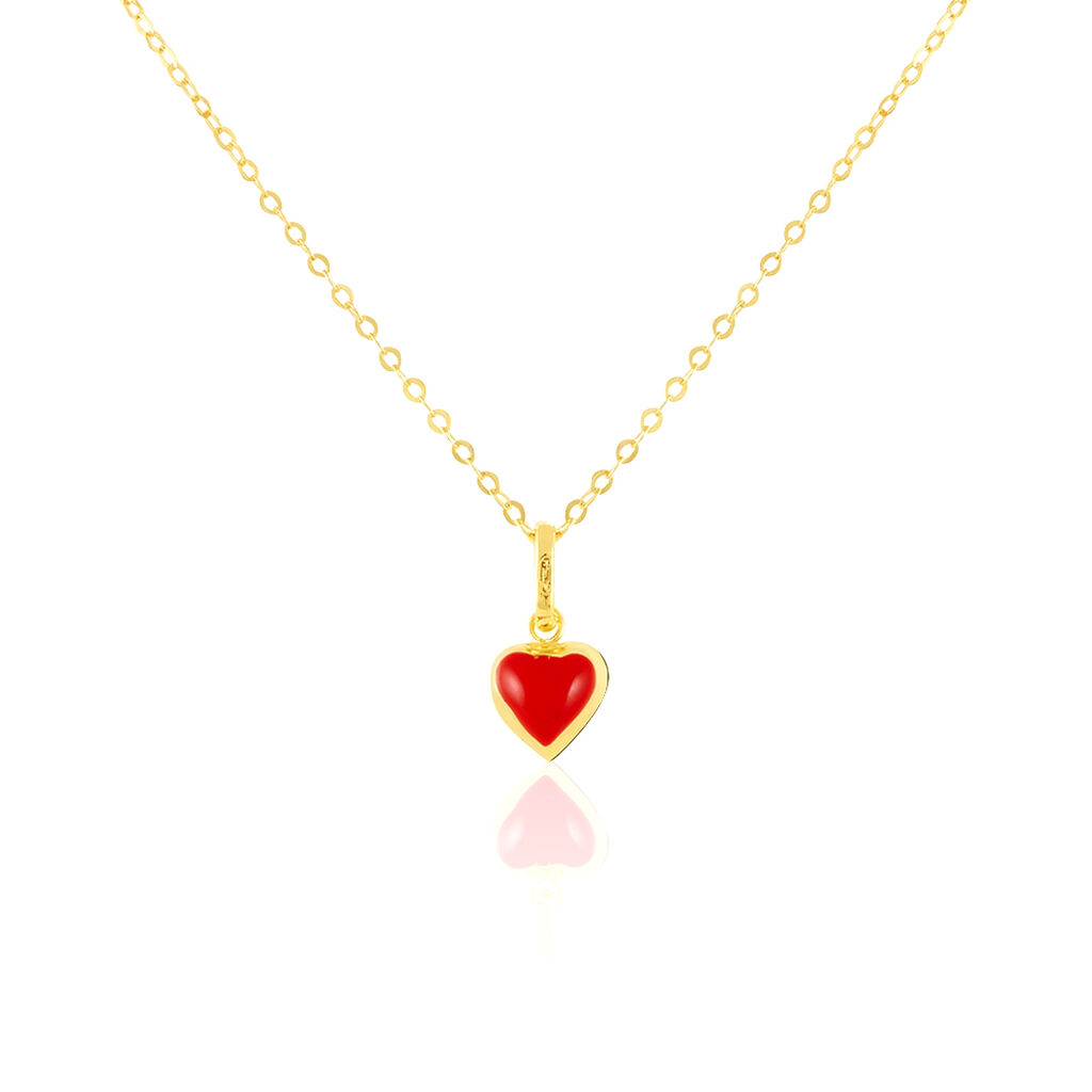 Collier Coralie Coeur Or Jaune