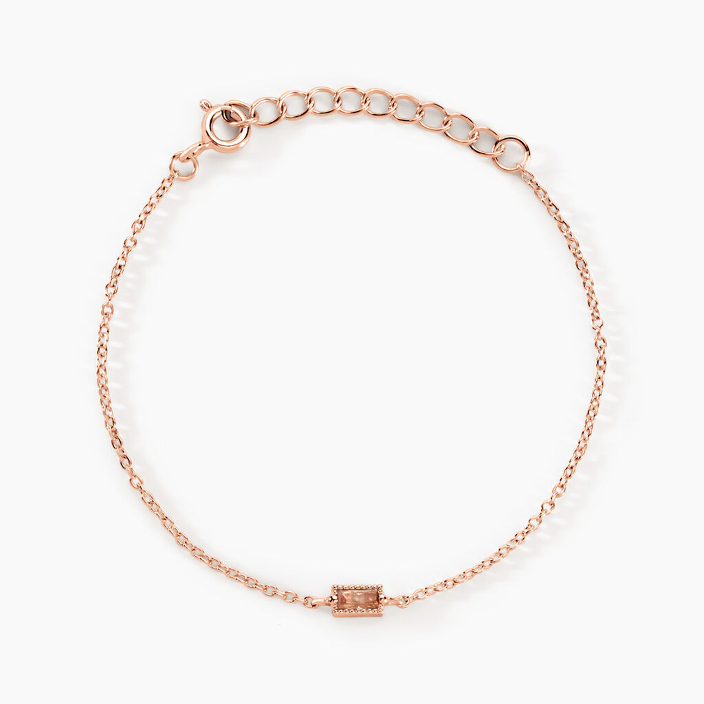 Bracelet Lipa Argent Rose Oxyde De Zirconium - Bracelets Femme | Histoire d’Or