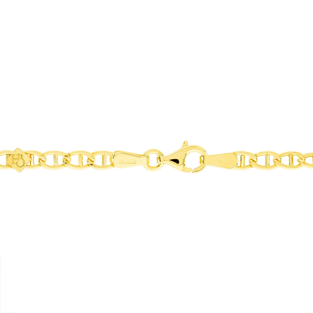 Bracelet Eunice Or Jaune Maille Marine - Bracelets Communion Enfant | Histoire d&rsquo;Or