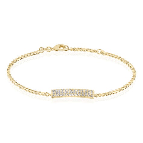 Bracelet Plaqué Or Jaune Maelyo Oxydes De Zirconium - Bracelets Femme | Histoire d’Or