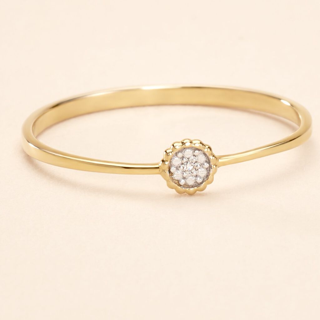 Bague Mon 1er Diamant Or Jaune Diamant - Bagues solitaires Femme | Histoire d’Or