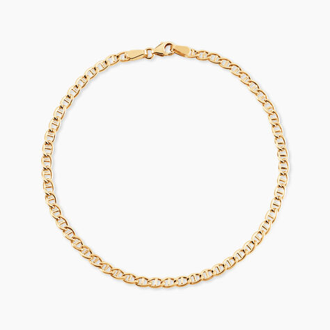 Bracelet Or Jaune Capucin Maille Marine - Bracelets cha&icirc;ne Femme | Histoire d&rsquo;Or