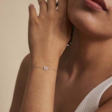 Bracelet Stamatia Argent Blanc Oxyde De Zirconium - Bracelets Femme | Histoire d’Or