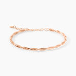 Bracelet Abie Torsade Argent Rose - F&ecirc;te des m&egrave;res Femme | Histoire d&rsquo;Or