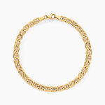 Bracelet Capucin Or Jaune Maille Marine Plate - Bracelets cha&icirc;ne Femme | Histoire d&rsquo;Or