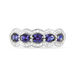 Bague Margaux Or Blanc Tanzanite Et Diamant - Bagues avec pierre Femme | Histoire d’Or