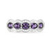 Bague Margaux Or Blanc Amethyste Et Diamant - Bagues avec pierre Femme | Histoire d’Or