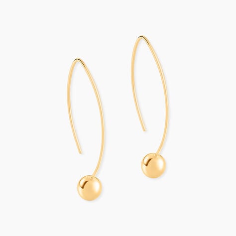 Créoles Helle Amande Or Jaune - Boucles d'oreilles créoles Femme | Histoire d’Or