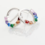 Boucles D'oreilles Puces Argent Blanc Giustino Oxydes De Zirconium - Boucles d'oreilles fantaisie Femme | Histoire d&rsquo;Or