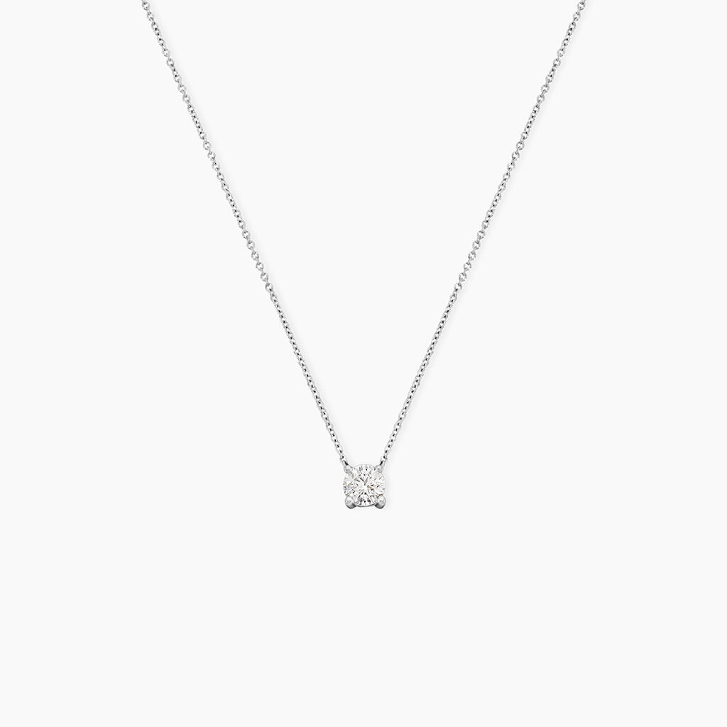 Collier One Or Blanc Diamant - Colliers Femme | Histoire d&rsquo;Or