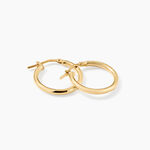 Cr&eacute;oles Verania Argent Dor&eacute; A L'Or 750/1000 - Boucles d'oreilles cr&eacute;oles Femme | Histoire d&rsquo;Or