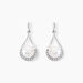 Boucles D'oreilles Patricia Or Blanc Perle De Culture Oxyde - Boucles d'oreilles pendantes Femme | Histoire d’Or