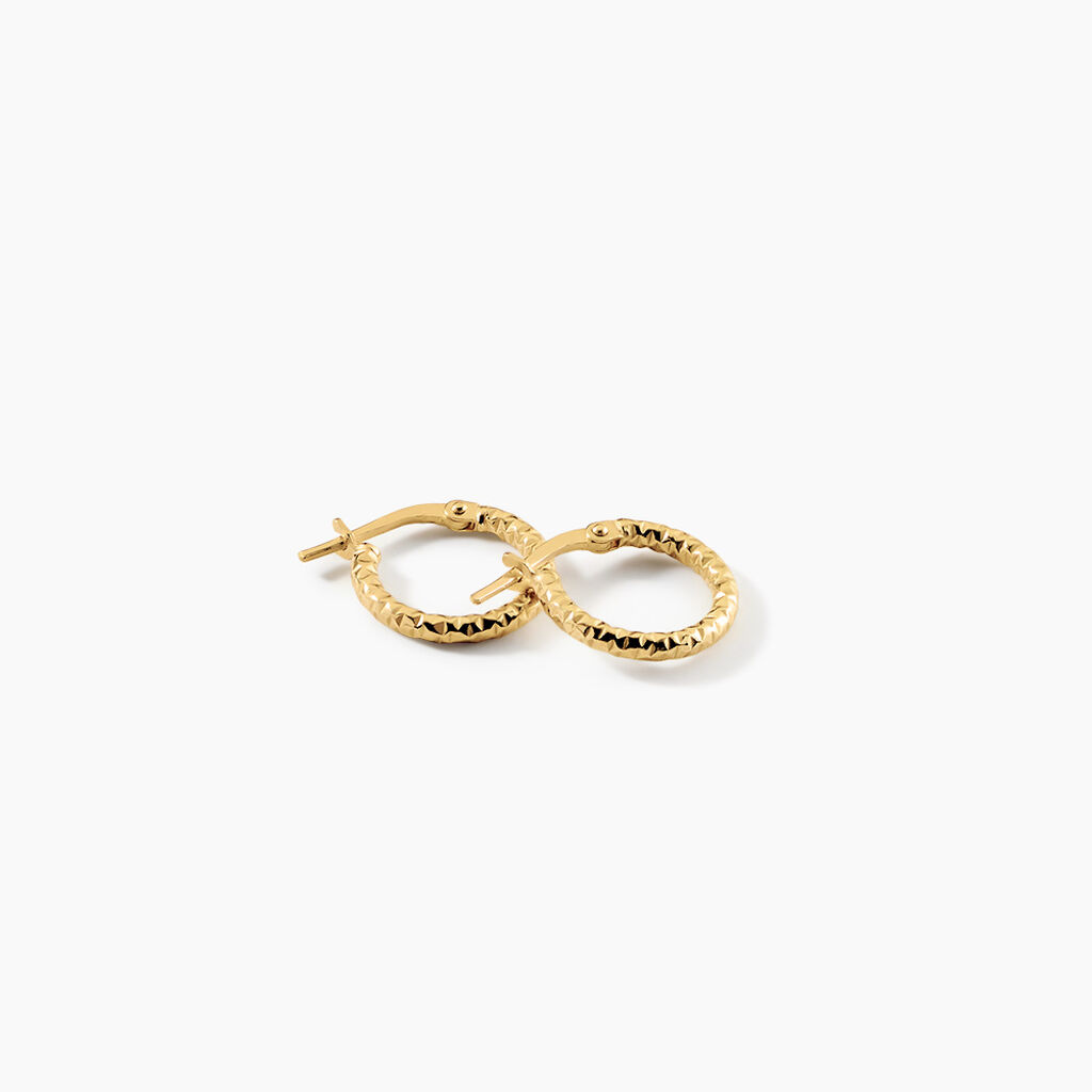 Cr&eacute;oles Cayla Argent Dor&eacute; A L'Or 750/1000 - Boucles d'oreilles cr&eacute;oles Femme | Histoire d&rsquo;Or