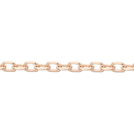 Chaîne Igoa Maille Forçat Diamantee Or Rose - Chaines Femme | Histoire d’Or