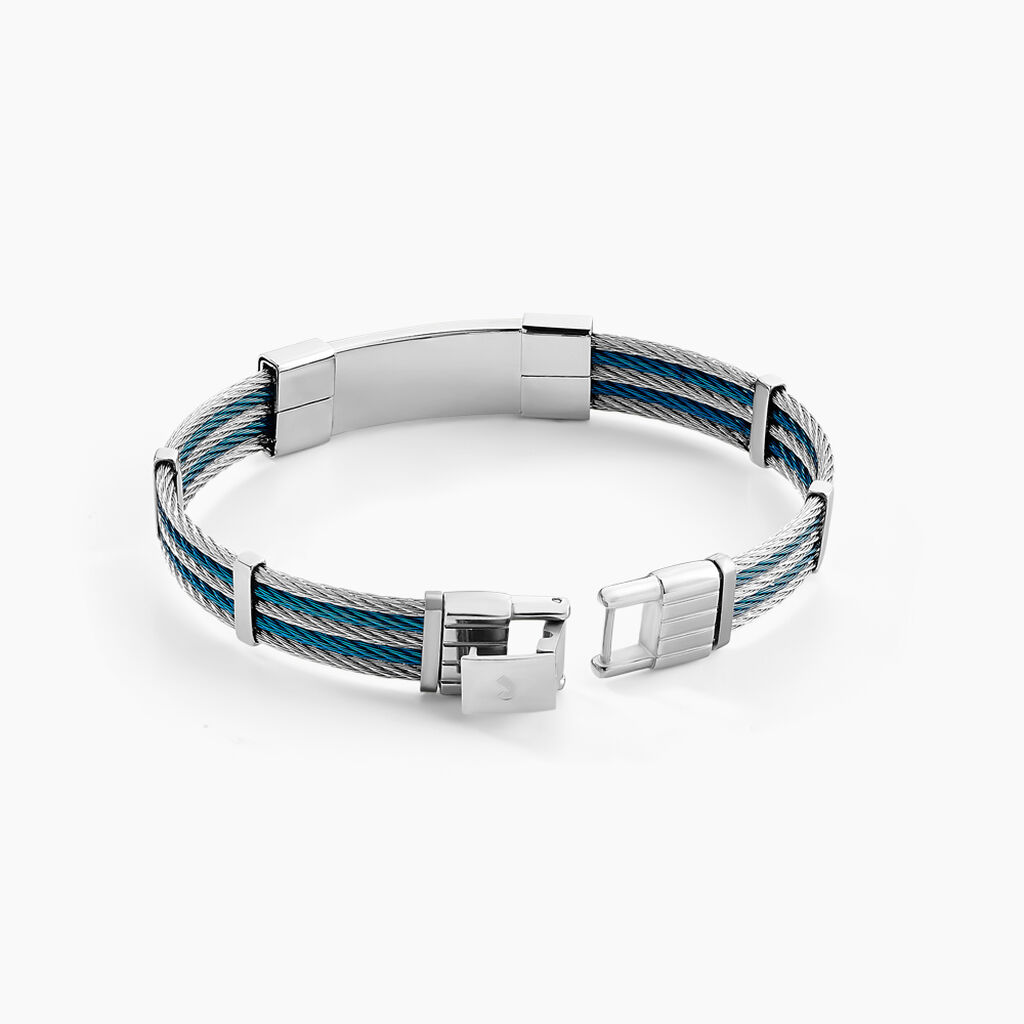 Bracelet Jourdan Herens Acier Blanc - Bracelets Homme | Histoire d&rsquo;Or