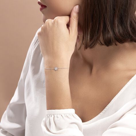 Bracelet Sarida Argent Blanc Oxyde De Zirconium - Bracelets fantaisie Femme | Histoire d’Or