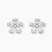 Boucles D'oreilles Puces Locmae Argent Blanc - Boucles d'oreilles fantaisie Femme | Histoire d’Or