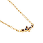 Collier C&eacute;ph&eacute;e Plaqu&eacute; Or Dor&eacute; Pierres De Synth&egrave;ses - Colliers fantaisie Femme | Histoire d&rsquo;Or