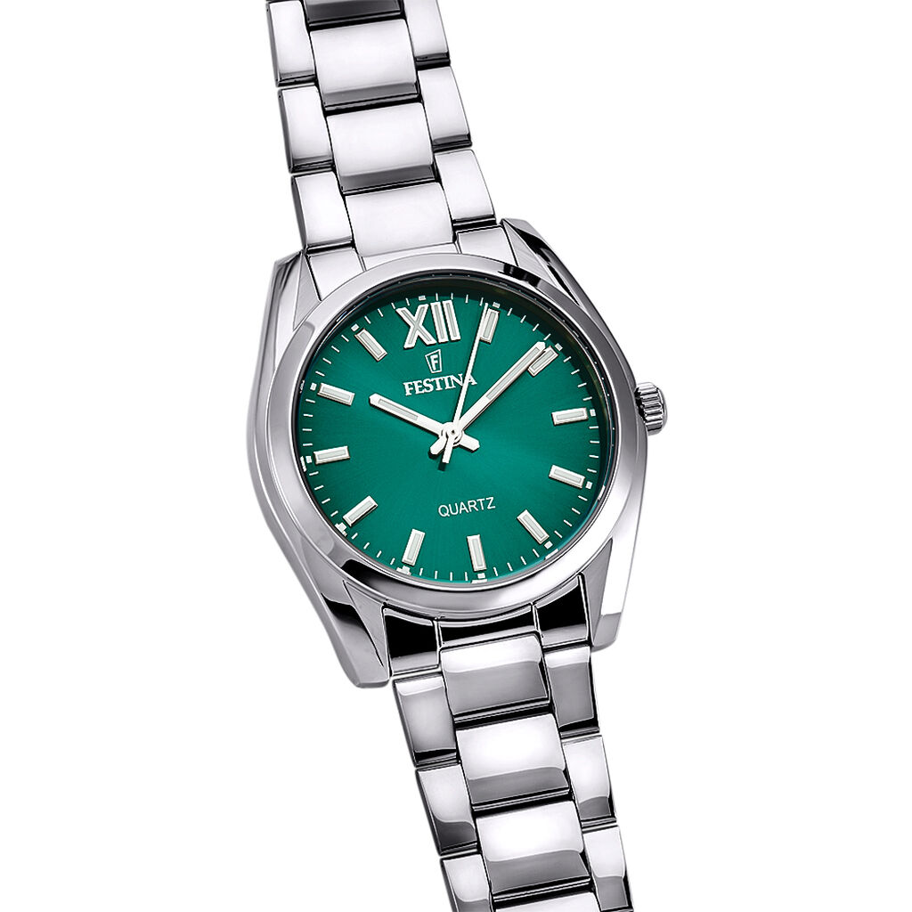 Montre Festina Boyfriend Vert - F&ecirc;te des m&egrave;res Femme | Histoire d&rsquo;Or