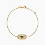 Bracelet Jasmee Plaque Or Jaune Pierre De Synthese Oxyde De Zirconium - Bracelets Femme | Histoire d&rsquo;Or