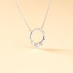 Collier Catiane Argent Blanc Oxyde De Zirconium - Colliers fantaisie Femme | Histoire d&rsquo;Or