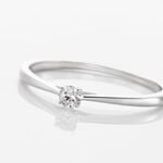 Bague Solitaire One Or Blanc Diamant - Bagues solitaires Femme | Histoire d&rsquo;Or