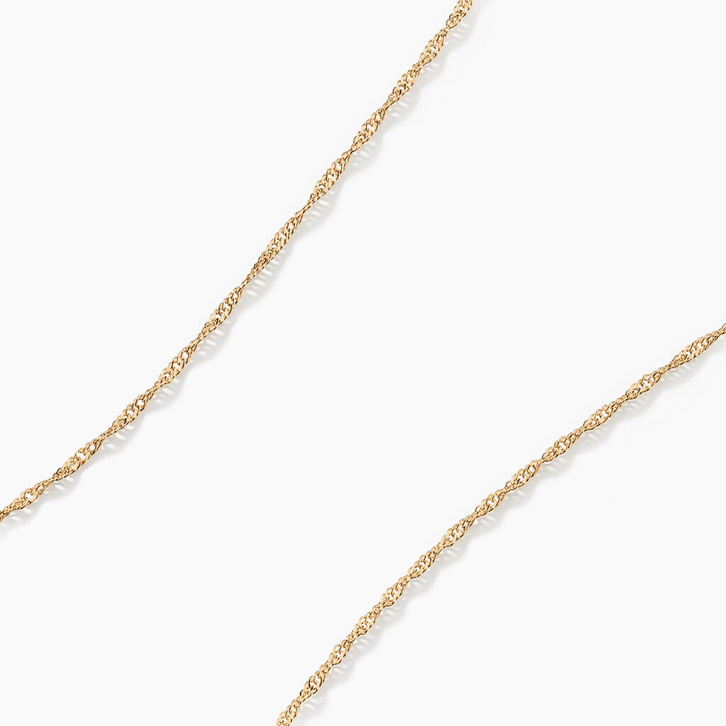 Cha&icirc;ne Alicianeae Maille Singapour Or Jaune - Chaines Femme | Histoire d&rsquo;Or