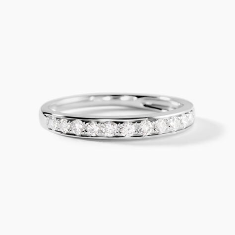 Alliance Rhea Ld Platine Blanc Diamant Synthétique - Alliances Femme | Histoire d’Or