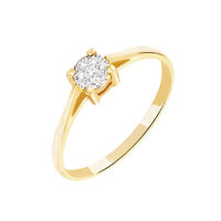 Bague Sandrine Or Jaune Diamant